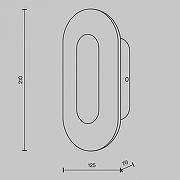 Накладной светильник Maytoni Ply MOD355WL-L6BS3K цвет плафона/подвески Прозрачный, цвет арматуры Латунь-5