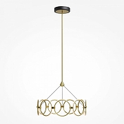 Светильник на штанге Maytoni Link MOD357PL-L40BS3K цвет плафона/подвески Белый, Латунь, цвет арматуры Латунь, Черный-1