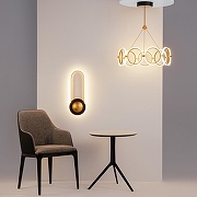 Бра Maytoni L1nk MOD357WL-L16BS3K1 цвет плафона/подвески Белый, Латунь, цвет арматуры Латунь, Черный-6