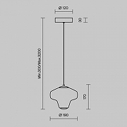 Подвесной светильник Maytoni S1rocco MOD359PL-L6BS3K цвет плафона/подвески Белый, цвет арматуры Латунь-11