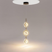 Подвесной светильник Maytoni Pharao MOD361PL-L22BS3K цвет плафона/подвески Прозрачный, цвет арматуры Латунь, Черный-4