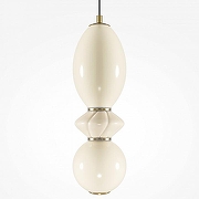 Подвесной светильник Maytoni Brosche MOD362PL-L10BG3K цвет плафона/подвески Белый, цвет арматуры Латунь