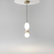 Подвесной светильник Maytoni Brosche MOD362PL-L10BG3K цвет плафона/подвески Белый, цвет арматуры Латунь-2