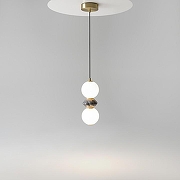 Подвесной светильник Maytoni Brosche MOD362PL-L10GR3K цвет плафона/подвески Белый, цвет арматуры Латунь-3