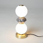 Настольная лампа Maytoni Brosche MOD362TL-L10GR3K цвет плафона/подвески Белый, цвет арматуры Латунь-2