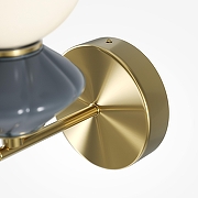 Бра Maytoni Brosche MOD362WL-L5GR3K цвет плафона/подвески Белый, цвет арматуры Латунь-7