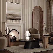 Настольная лампа Maytoni Atmos MOD364TL-L15B3K цвет плафона/подвески Светло-серый, цвет арматуры Черный-10