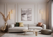 Накладной светильник Maytoni Albatre MOD366WL-L9BS3K цвет плафона/подвески Белый, цвет арматуры Латунь-4