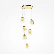 Подвесной светильник Maytoni B1ology MOD367PL-L18BBSK цвет плафона/подвески Прозрачный, цвет арматуры Латунь-1