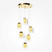 Подвесной светильник Maytoni B1ology MOD367PL-L18BBSK цвет плафона/подвески Прозрачный, цвет арматуры Латунь-2