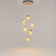 Подвесной светильник Maytoni B1ology MOD367PL-L18BBSK цвет плафона/подвески Прозрачный, цвет арматуры Латунь-4