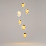 Подвесной светильник Maytoni B1ology MOD367PL-L18BBSK цвет плафона/подвески Прозрачный, цвет арматуры Латунь-5