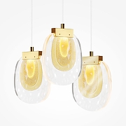 Подвесной светильник Maytoni B1ology MOD367PL-L18BBSK цвет плафона/подвески Прозрачный, цвет арматуры Латунь-7