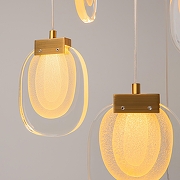 Подвесной светильник Maytoni B1ology MOD367PL-L18BBSK цвет плафона/подвески Прозрачный, цвет арматуры Латунь-9