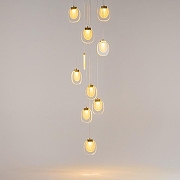 Подвесной светильник Maytoni B1ology MOD367PL-L30BBSK цвет плафона/подвески Прозрачный, цвет арматуры Латунь-3