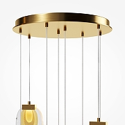 Подвесной светильник Maytoni B1ology MOD367PL-L30BBSK цвет плафона/подвески Прозрачный, цвет арматуры Латунь-7