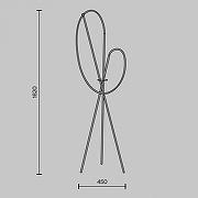 Торшер Maytoni Crochet MOD369FL-L36B3K цвет арматуры Белый, Черный-7