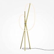 Торшер Maytoni Crochet MOD369FL-L36BS3K цвет арматуры Белый, Латунь-1