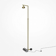 Торшер Maytoni Pikant MOD372FL-L10BS3K цвет плафона/подвески Латунь, цвет арматуры Латунь, Черный-1