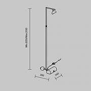 Торшер Maytoni Pikant MOD372FL-L10BS3K цвет плафона/подвески Латунь, цвет арматуры Латунь, Черный-8