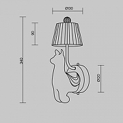 Бра Maytoni Senor Alpaca MOD377WL-L6W3K цвет плафона/подвески Белый, цвет арматуры Белый-12