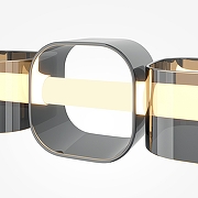 Подвесной светильник Maytoni Ritmo MOD381PL-L45CH3K цвет плафона/подвески Светло-серый, цвет арматуры Хром-6