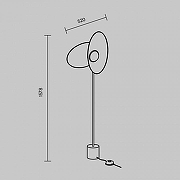 Торшер Maytoni Evolution MOD396FL-L10W3K цвет плафона/подвески Белый, цвет арматуры Черный-12