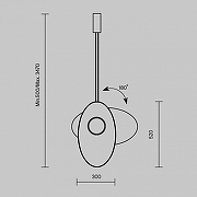 Подвесной светильник Maytoni Evolution MOD396PL-L10GR3K цвет плафона/подвески Серый, цвет арматуры Черный-7
