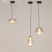 Подвесной светильник Maytoni Bruma MOD397PL-L10B3K цвет плафона/подвески Светло-серый, цвет арматуры Черный-6