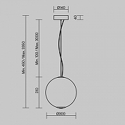 Подвесной светильник Maytoni Bruma MOD397PL-L15CH3K цвет плафона/подвески Белый, цвет арматуры Хром-13