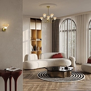 Бра Maytoni Dynasty MOD402WL-L3BS3K цвет плафона/подвески Коньячный, цвет арматуры Латунь-5