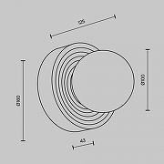 Накладной светильник Maytoni Careless MOD403WL-01GR1 цвет плафона/подвески Белый, цвет арматуры Серый-11
