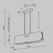 Подвесной светильник Maytoni Opt1m1sta MOD408PL-L12B3K цвет плафона/подвески Бежевый, цвет арматуры Черный-8