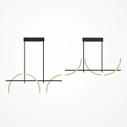 Светильник на штанге Maytoni Wabi MOD428PL-L20BK цвет плафона/подвески Белый, Латунь, цвет арматуры Черный-2