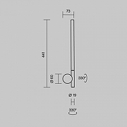 Бра Maytoni Rotera MOD432WL-L6B3K цвет плафона/подвески Черный, цвет арматуры Черный-7