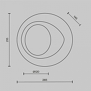 Накладной светильник Maytoni Lulua MOD435WL-01W цвет белый-11