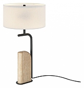 Настольная лампа Maytoni Glamping MOD437TL-02B цвет плафона/подвески Белый, цвет арматуры Коричневый, Черный