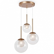 Подвесной светильник Maytoni Bas1c form MOD521PL-03G цвет плафона/подвески Белый, Прозрачный, цвет арматуры Золото-1