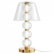 Настольная лампа Maytoni Amulet MOD555TL-L8G3K цвет плафона/подвески Прозрачный, цвет арматуры Белый, Золото