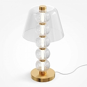 Настольная лампа Maytoni Amulet MOD555TL-L8G3K цвет плафона/подвески Прозрачный, цвет арматуры Белый, Золото-1