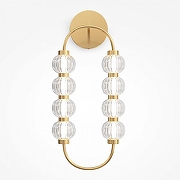 Бра Maytoni Amulet MOD555WL-L11G3K цвет плафона/подвески Белый, Прозрачный, цвет арматуры Золото-2