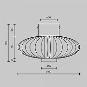 Накладной светильник Maytoni Amulet MOD555WL-L3G3K цвет плафона/подвески Белый, Прозрачный, цвет арматуры Золото-4