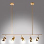 Светильник на штанге MyFar Dereck MR1021-5P цвет плафона/подвески Латунь, цвет арматуры Латунь-2