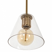 Подвесной светильник MyFar Stiven MR1031-1P цвет плафона/подвески Прозрачный, цвет арматуры Латунь-2