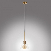 Подвесной светильник MyFar Stiven MR1031-1P цвет плафона/подвески Прозрачный, цвет арматуры Латунь-6