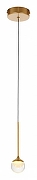 Подвесной светильник MyFar Kollins MR1060-1PL цвет плафона/подвески Прозрачный, цвет арматуры Золото-2