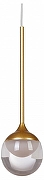Подвесной светильник MyFar Kollins MR1061-1PL цвет плафона/подвески Прозрачный, цвет арматуры Золото