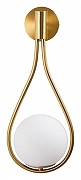 Бра MyFar Florenz MR1090-1W цвет плафона/подвески Белый, цвет арматуры Золото-1