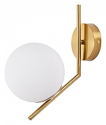 Бра MyFar Pierre MR1162-1W цвет плафона/подвески Белый, цвет арматуры Золото