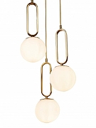 Подвесной светильник MyFar Pierre MR1166-1P цвет плафона/подвески Белый, цвет арматуры Латунь-3